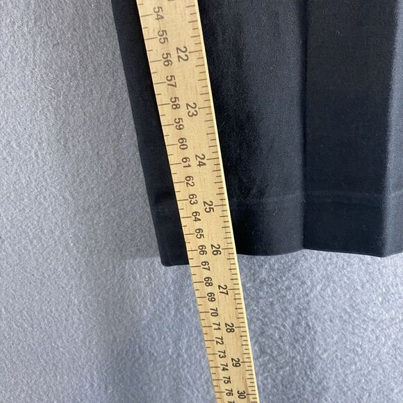 Eddie Bauer Pants Womens 14 Black Mid Rise Stretch Straight Flat Front Preppy - Picture 9 of 13